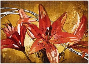 Tablou cu flori de crini (70x50 cm)