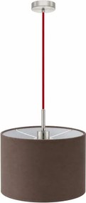 Eglo - Lustru LED suspendat pe cablu TUNJA 1xE27/60W/230V Ø 20 cm maro/roșu