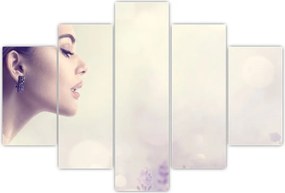 Tablou - Femeia cu lavandă (150x105 cm)