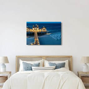 Tablou - hotel pe plajă (90x60 cm)