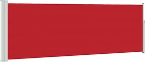 vidaXL Copertină laterală retractabilă de terasă, roșu, 100 x 300 cm
