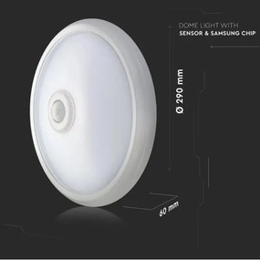 LED plafonieră cu senzor SAMSUNG CHIP LED/12W/230V 4000K