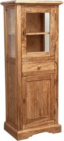 Vitrina,L55 43 H150 cm, 2 usi 1 sertar