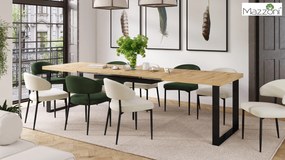 MAZZONI EXPORT IRIS Verde Pădure (material Victoria 68AC) - SCAUN MODERN TAPIȚAT PENTRU SALON/SUFRAGERIE LOFT