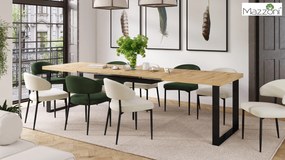 Mazzoni IRIS Verde Pădure (material Victoria 68AC) - SCAUN MODERN TAPIȚAT PENTRU SALON/SUFRAGERIE LOFT