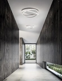 Plafoniera LED design modern ATIA 60cm alb sau negru