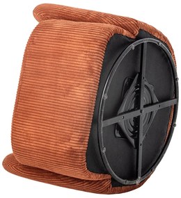 Fotoliu portocaliu wing cu tapițerie din catifea reiată Pradi – Bloomingville