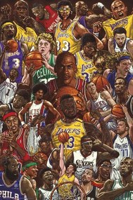 Poster Basketball Superstars, (61 x 91.5 cm)