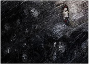 Tablou - Tristețe și renunțare (70x50 cm)