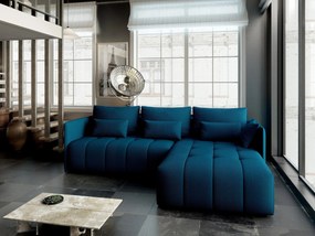 Colțar extensibil dumonde cu ladă de depozitare si sezut confortabil din spuma high-density, Malta Enjoy Petrol II 235x185 cm