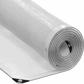 vidaXL Prelata transparenta cu ochiuri 6x12 m polietilena