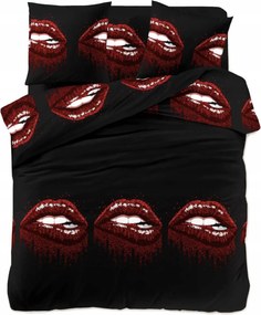 Lenjerie de pat din microfibra ROUGEA negru Dimensiune lenjerie de pat: 70 x 80 cm | 140 x 200 cm