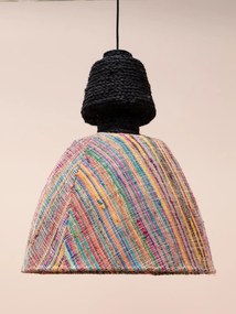 Lustra impletita din fibra de banana si iuta naturala, ø50 cm, "Tourmaline"
