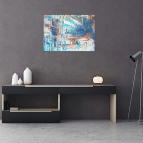 Tablou pe sticlă - Născut să călătorească (70x50 cm)