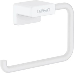 Suport hartie igienica Hansgrohe AddStoris Q alb mat
