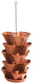 Cascadă suspendată, 5 piese, culoare teracota, 53 cm