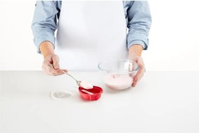 Set 4 forme din silicon pentru înghețată în formă de căpșune Lékué, roșu