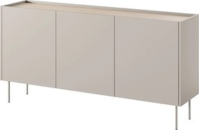 Comodă cu picioare metalice Desin 170 cm - cashmir / stejar nagano