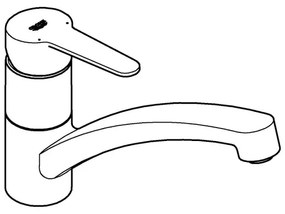 Baterie pentru chiuvetă GROHE BAUECO 31680000, crom lucios