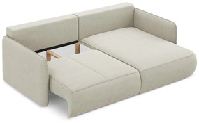 Colțar crem extensibil/cu spațiu de depozitare (cu colț pe partea dreaptă) Nanea – Makamii