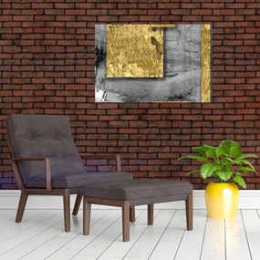 Tablou - Pătrate de aur N⁰2 (90x60 cm)