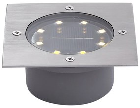 Set de 6 spoturi de sol din aluminiu pătrate, inclusiv LED IP65 Solar - Terry