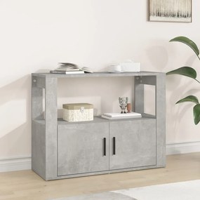 vidaXL Servantă, gri beton, 80x30x60 cm, lemn prelucrat