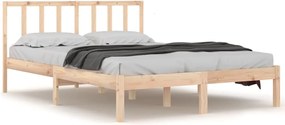 vidaXL Cadru de pat, 160x200 cm, lemn masiv de pin