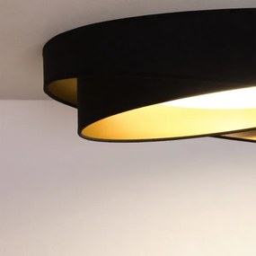 BRILAGI - Corp de iluminat LED dimabil VELVET TWIST LED/36W/230V CCT Ø 65 cm WT negru/auriu + telecomandă