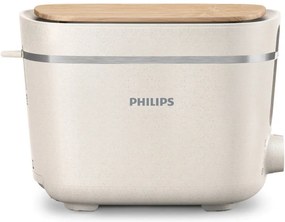 Toaster Philips HD2640/10 Conscious collection, 830 W, Pentru 2 felii, 8 niveluri de coacere, Tavă de firimituri, Dezghețare, Reîncălzire, Alb mat