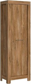 Dulap GENT, stejar stirling, PAL laminat, cu o usa, 66x40x201 cm