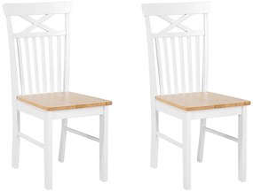Set 2 buc scaune de sufragerie Houza (alb). 1080171