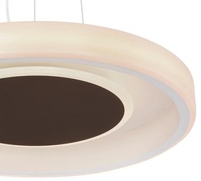 Lustra suspendata LED dimabila cu telecomanda design modern GOFFI 48398-40H GL