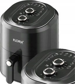 Friteuza cu aer cald Floria ZLN8009 Negru, putere 1360W, Capacitate 6 Litri, temperatura reglabila