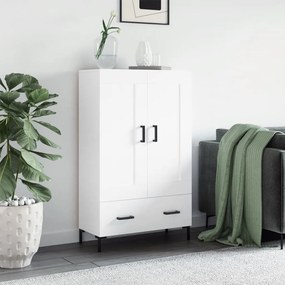 vidaXL Dulap înalt, alb, 69,5x31x115 cm, lemn prelucrat