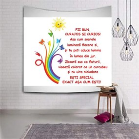 Sticker perete Fii bun, curajos, curios!
