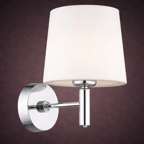 Brilagi - Aplică de perete MONTE 1xE27/60W/230V crem/crom lucios