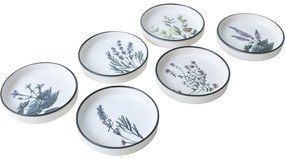 Set de 6 boluri din ceramică Herbal 14 cm