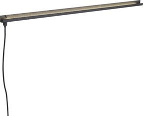 Lampă de perete modernă neagră cu LED inclus - Letterbox