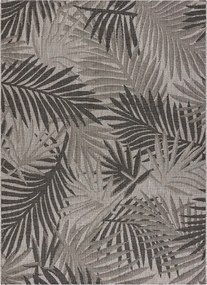 Covor sisal Floorlux 20504 Frunze argintiu si negru Junglă - SECUNDAR-COTATI PRODUSUL