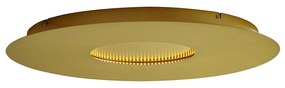 Plafonieră modernă aurie 60cm incl. LED cu 3 trepte de intensitate luminoasă - Morning