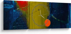 Tabloul culorilor (cu ceas) (90x30 cm)