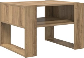 vidaXL Masă de cafea Stejar Artizanal 66 x 53 x 45 cm Lemn compozit