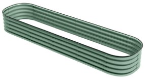 Outsunny Ghiveci înalt pătrat pentru grădină, din oțel modular, pentru legume, plante și flori, 240x62x30 cm | Aosom Romania