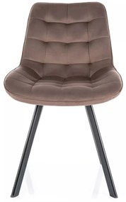 Scaun rotativ Monti velvet cappuccino/negru Blu38