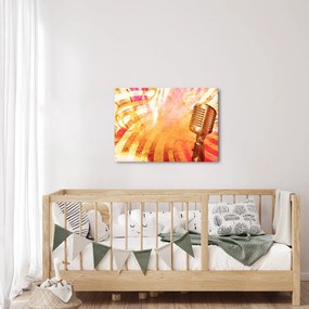 Tablou - Microfon retro (70x50 cm)