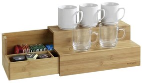 Organizator din bambus pentru cafea și ceai, 33x17,5x15 cm, WENKO