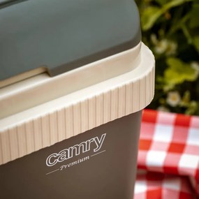 Lada frigorifica portabila Camry CR 8065, 21 L, 12V DC/220V AC, Racire si incalzire, Gri