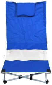 Șezlong de grădină albastru