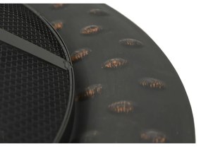 Șemineu portabil cu capac Cattara Teide, ø 88,5 cm, negru